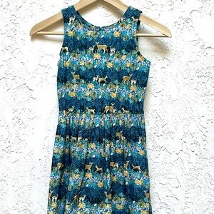 American Girl Size 8 Fawn Patterned Dress